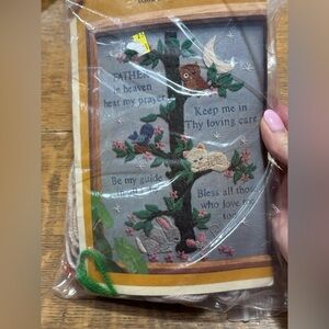 Creative Circle 0302 Child's Prayer Christian Needlepoint Kit Vtg‎